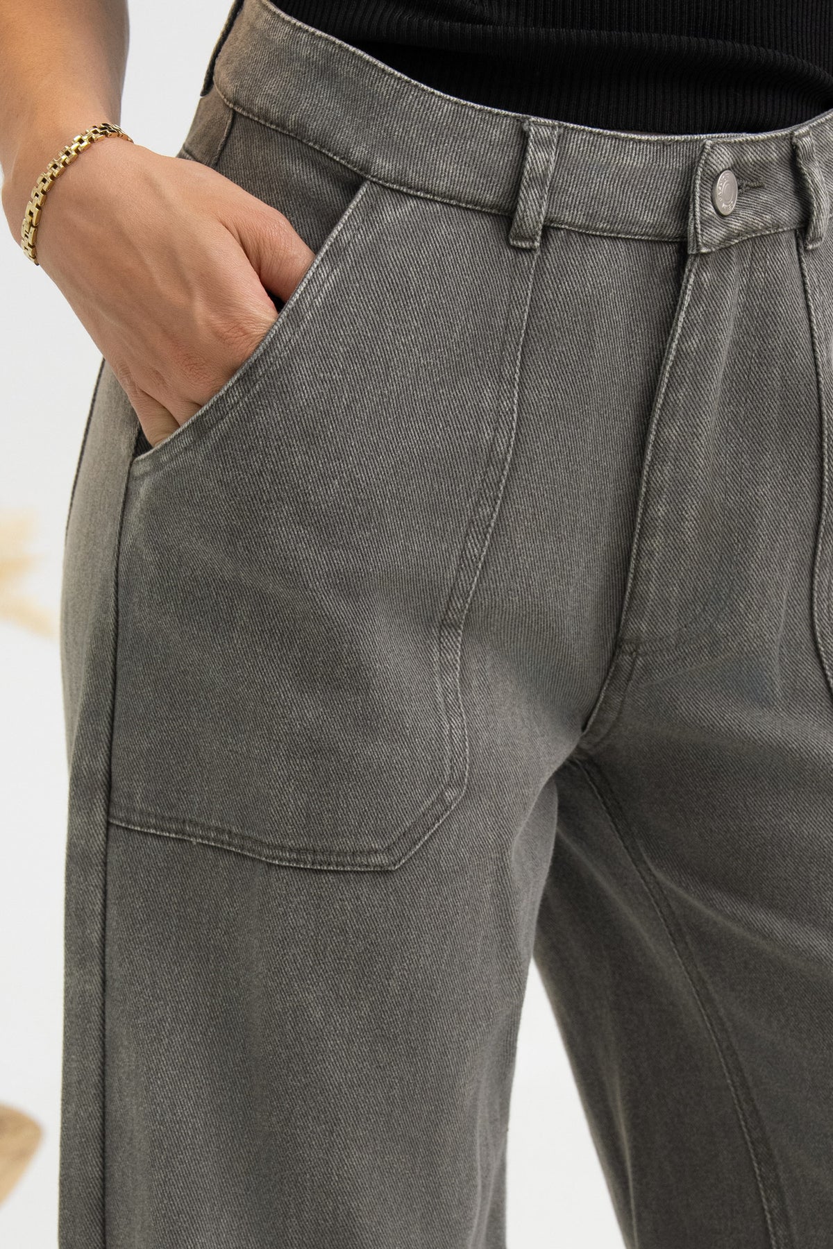 PANTALON LARGE DENIM SERENA