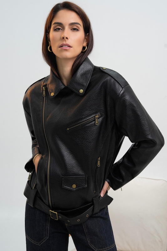 VESTE SIMILICUIR LARISSA