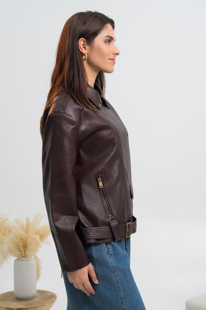 VESTE SIMILICUIR LARISSA