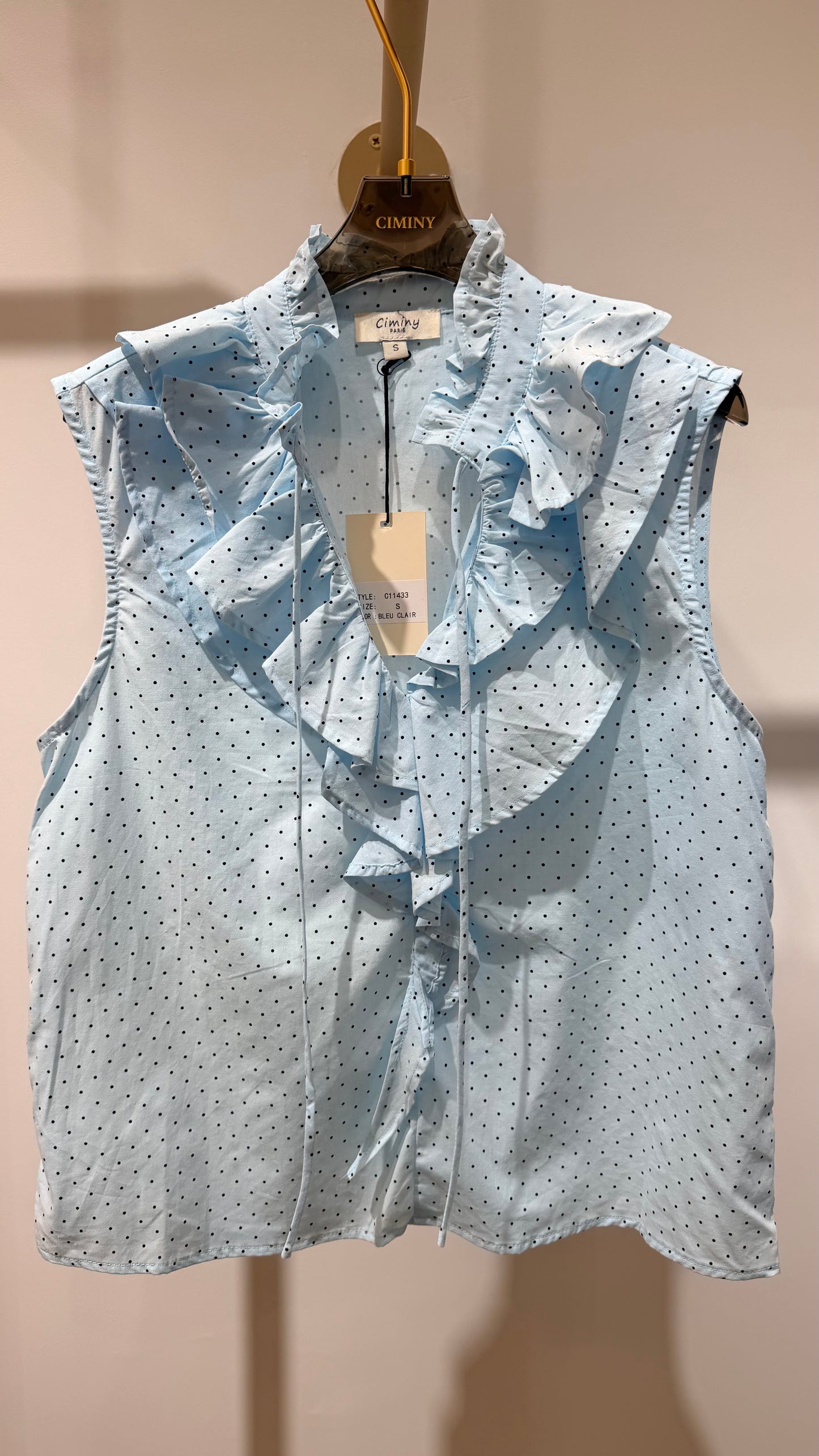 CHEMISE SANS MANCHES COTON EMILY
