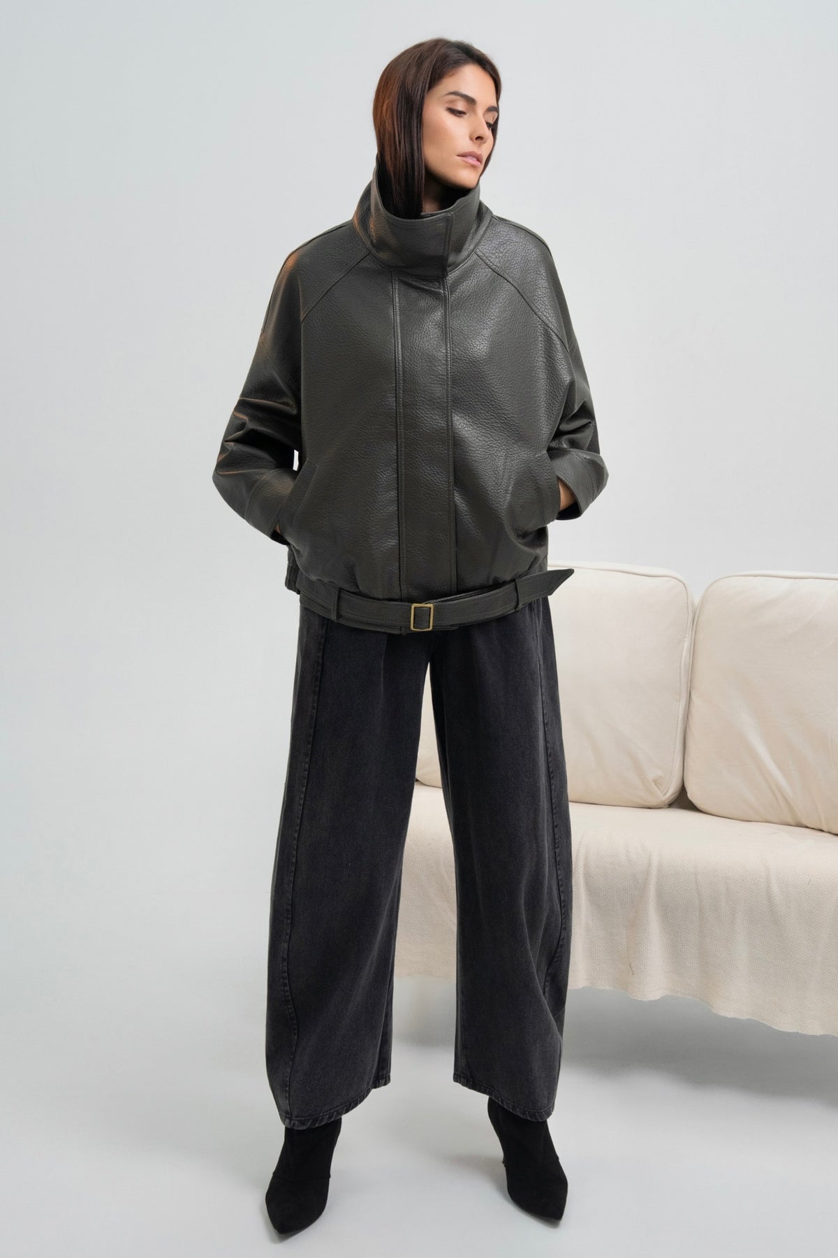 VESTE SIMILICUIR NATACHA