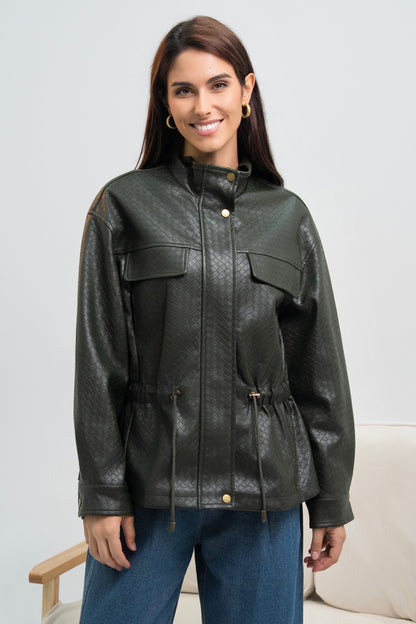 VESTE SIMILICUIR OVERSIZE AMÉLIE