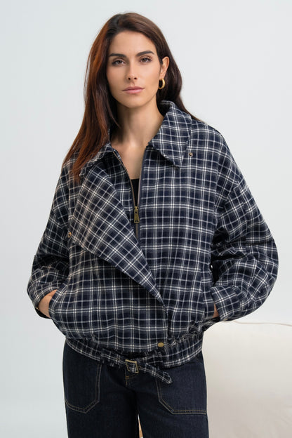 BLOUSON A CARREAUX ZITA
