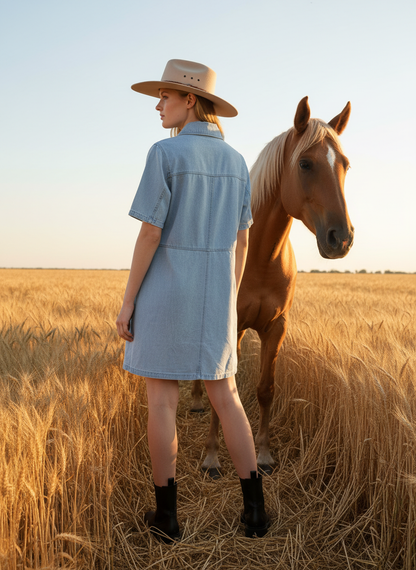 ROBE DENIM NORA