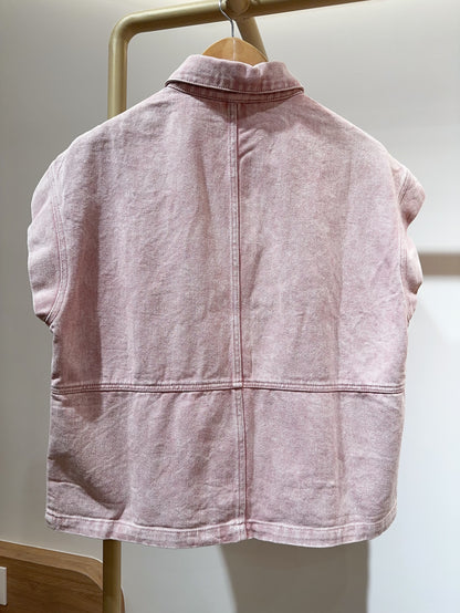 GILET DENIM COLORÉ ÉPIPHANIE
