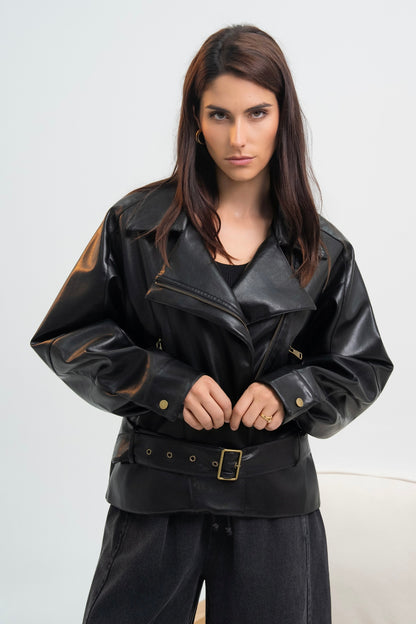 VESTE SIMILICUIR APOLINE