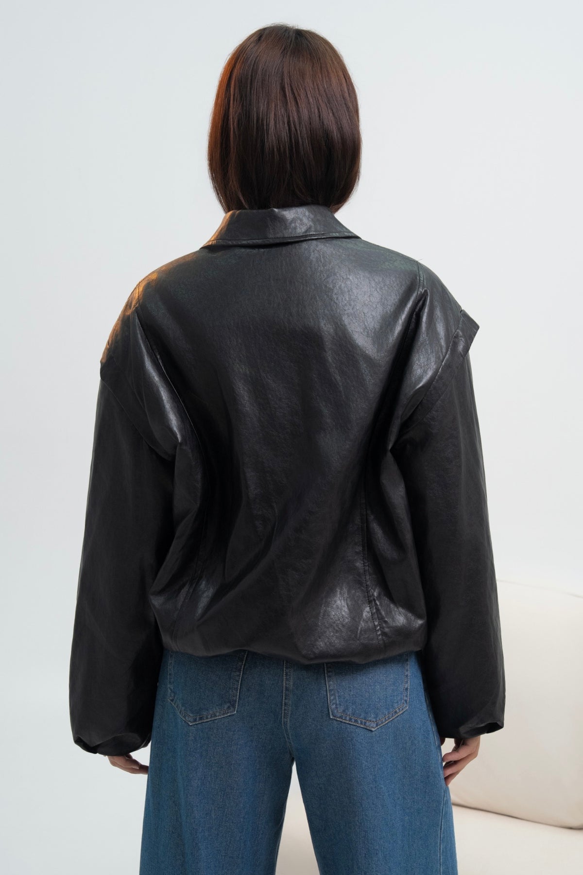 VESTE SIMILICUIR LÉA