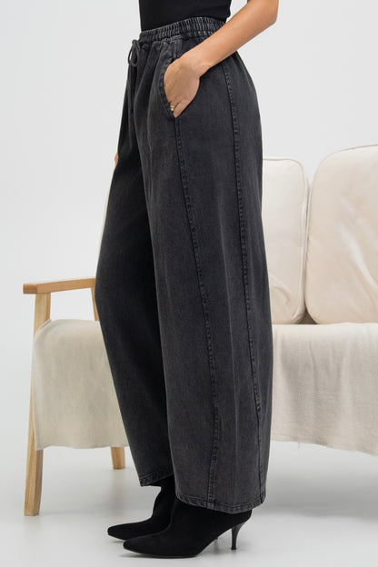 PANTALON EN JEANS ROMANCE