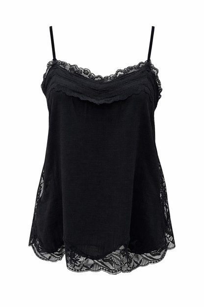 DÉBARDEUR COTON EFFET LIN EDWIGE