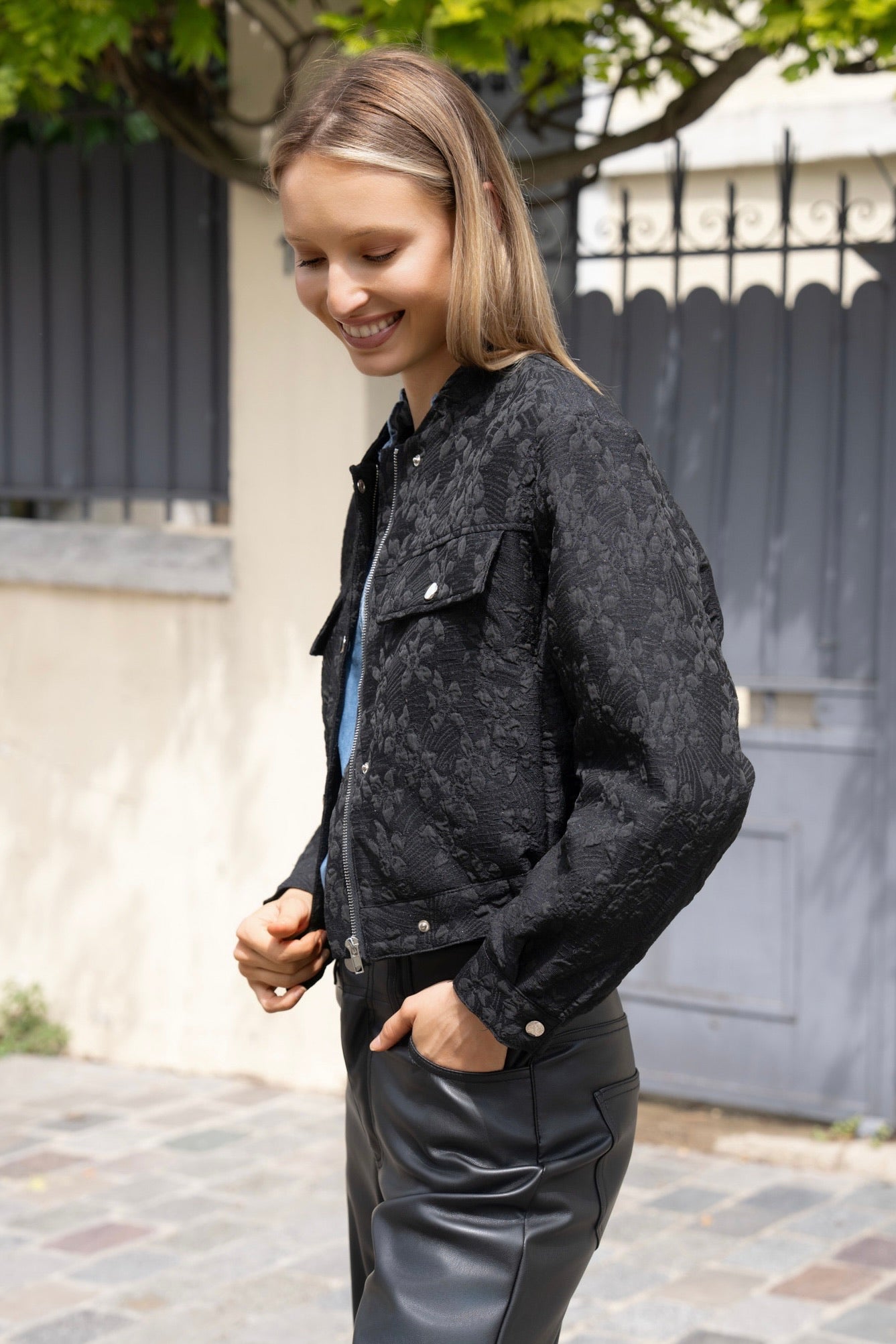 VESTE JACQUARD VIVIENNE
