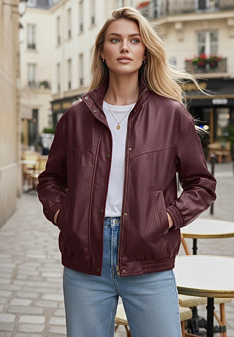 BLOUSON SIMILICUIR CATTY