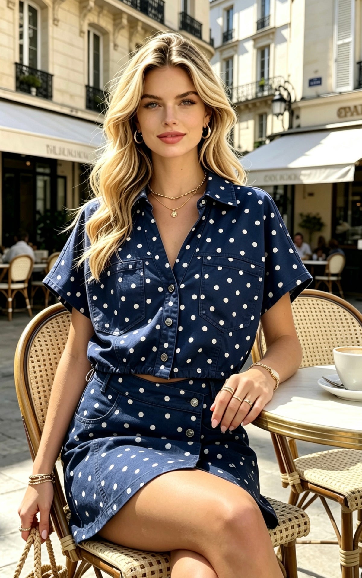 HAUT COTON PETITS POIS DIANE
