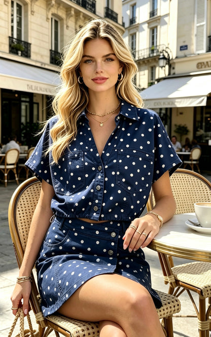 HAUT COTON PETITS POIS DIANE