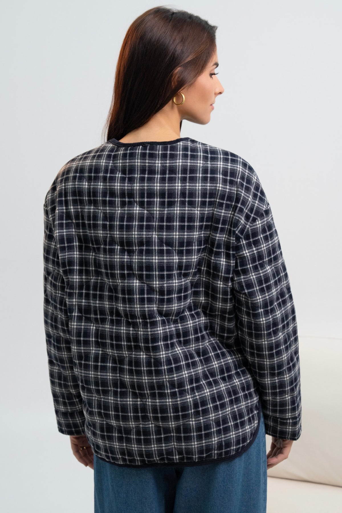 BLOUSON A CARREAUX VICKY