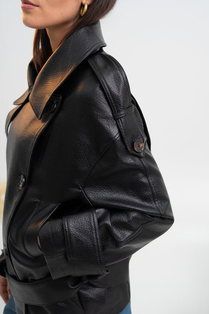 VESTE SIMILICUIR CATHRINE