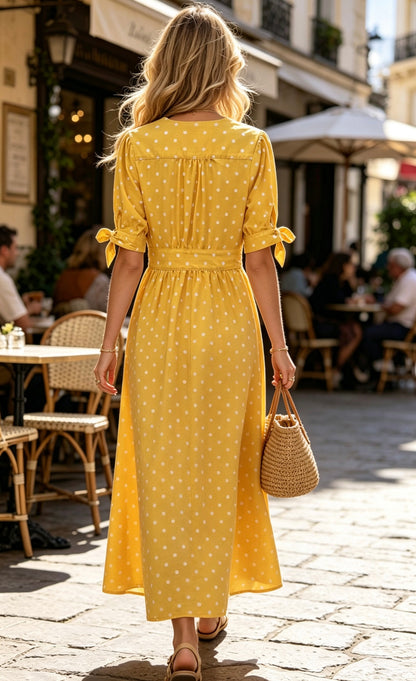 ROBE COTON PETITS POIS FRANGINE