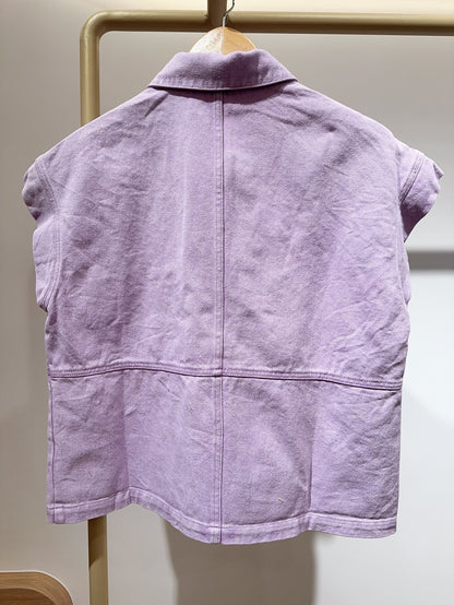 GILET DENIM COLORÉ ÉPIPHANIE