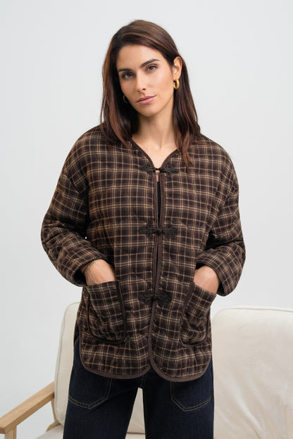 BLOUSON A CARREAUX VICKY