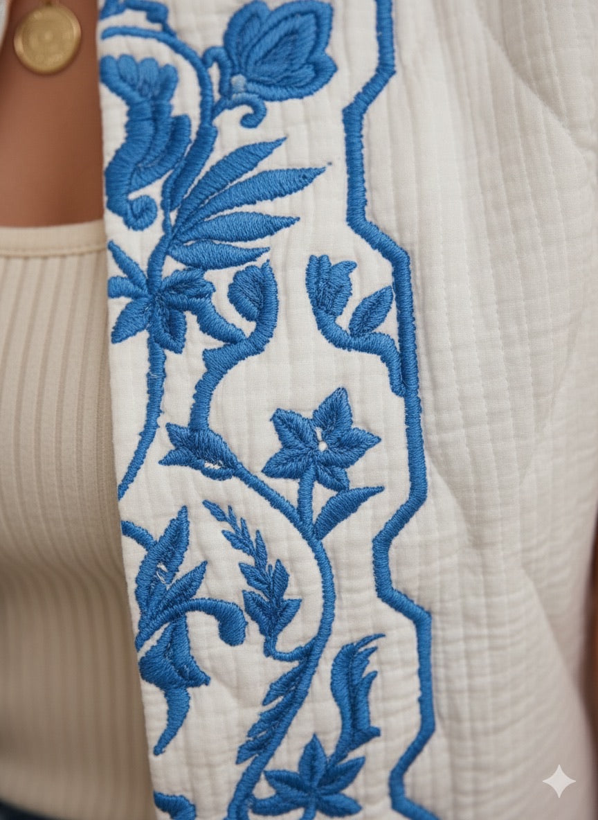 GILET BRODÉE MORGANE