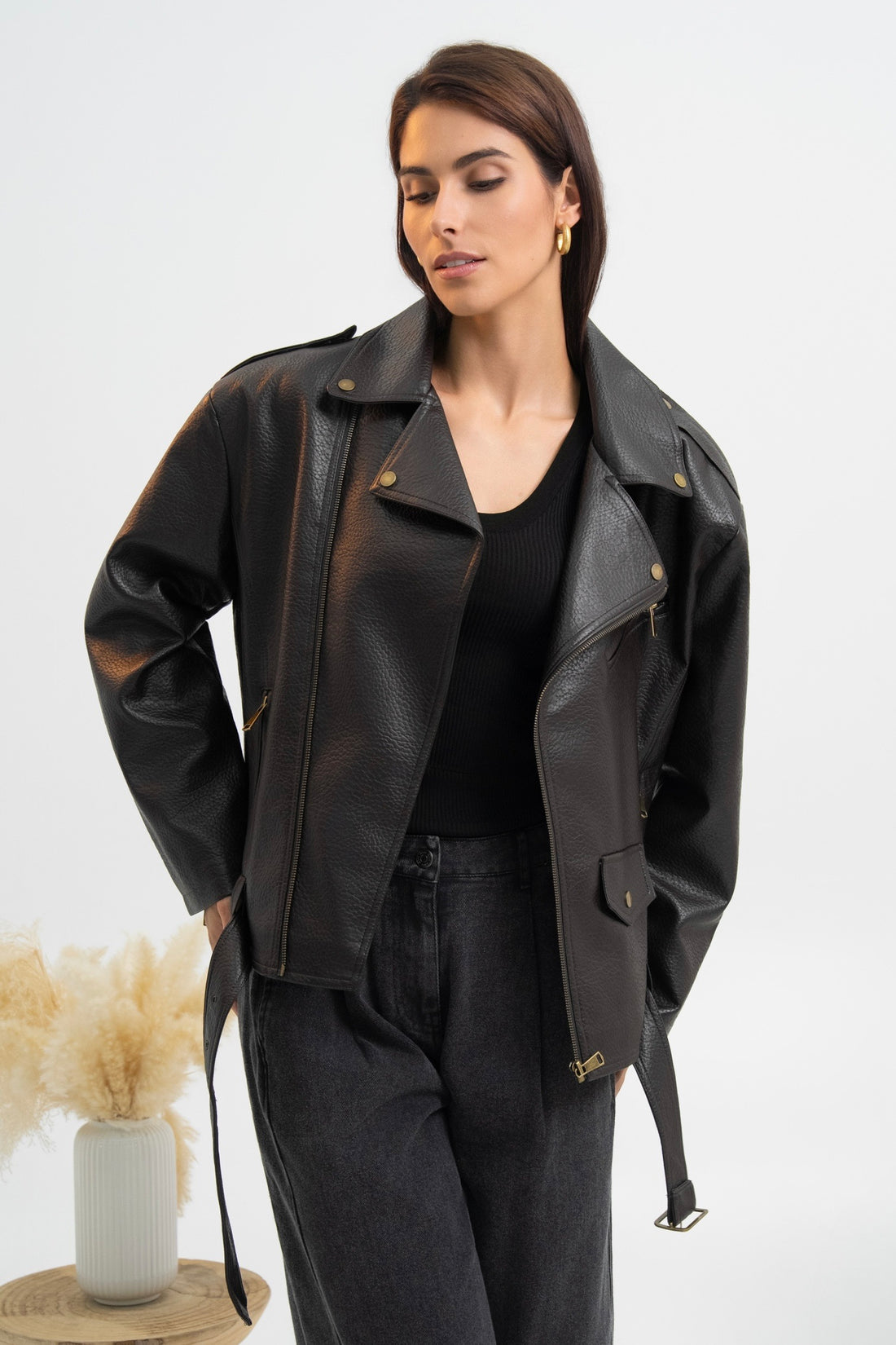 VESTE SIMILICUIR LARISSA