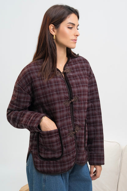 BLOUSON A CARREAUX VICKY