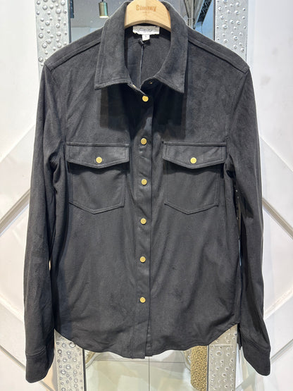 CHEMISE SUÉDINE VIOLETTE