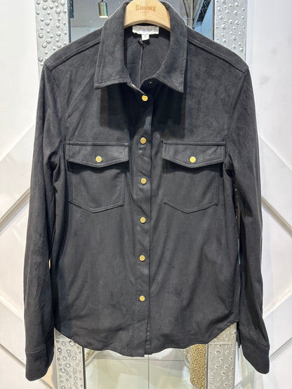 CHEMISE SUÉDINE VIOLETTE