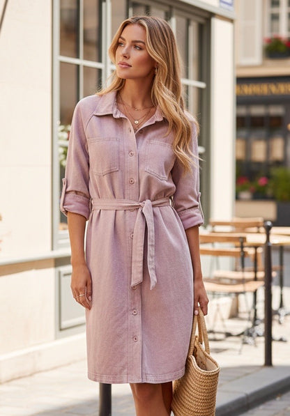 ROBE JEAN COLORÉ ÉVELINE