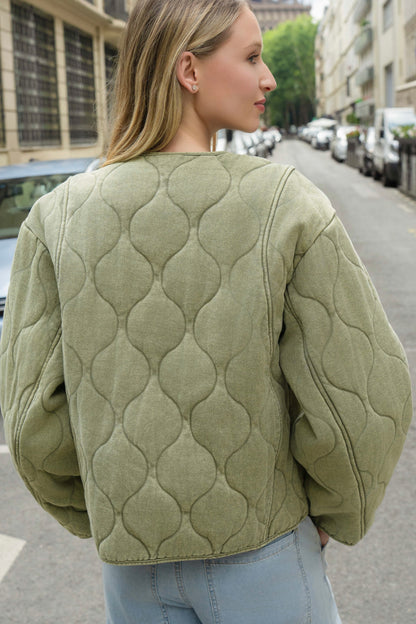 BLOUSON MATELASSÉ PERLINE