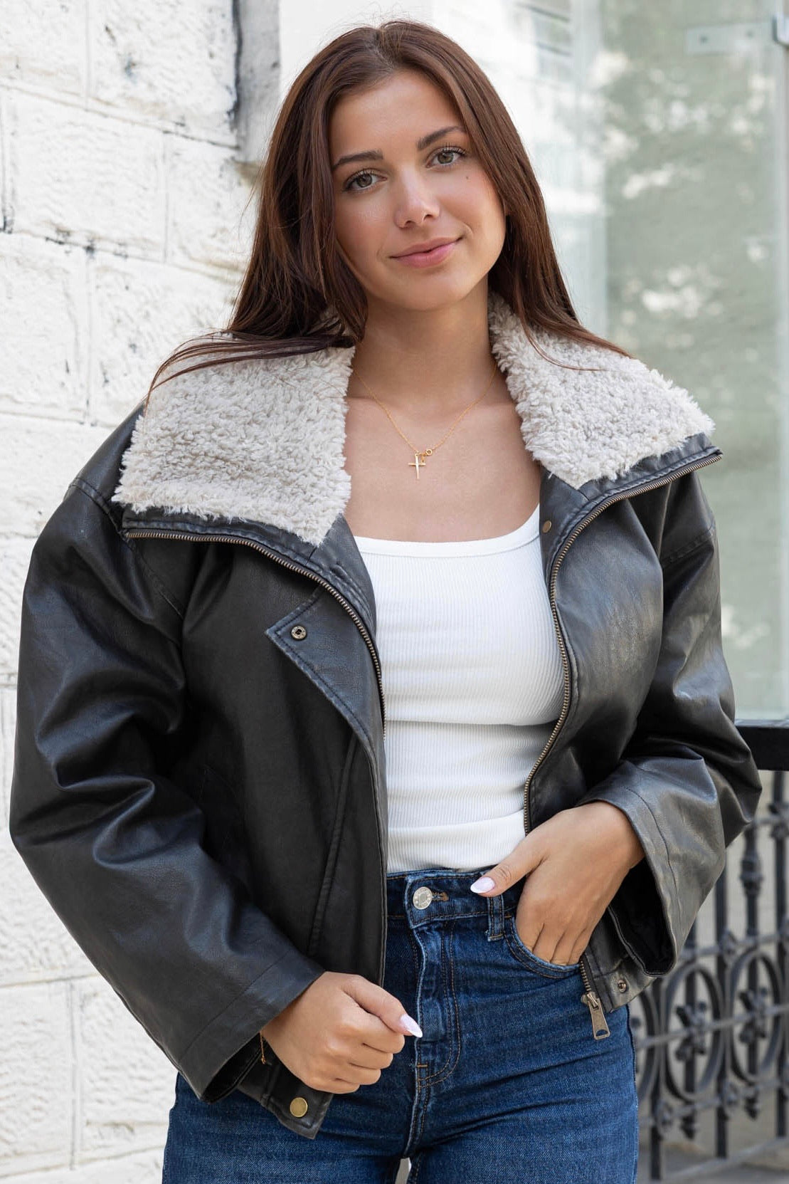 BLOUSON SIMILICUIR KIMBERLEY