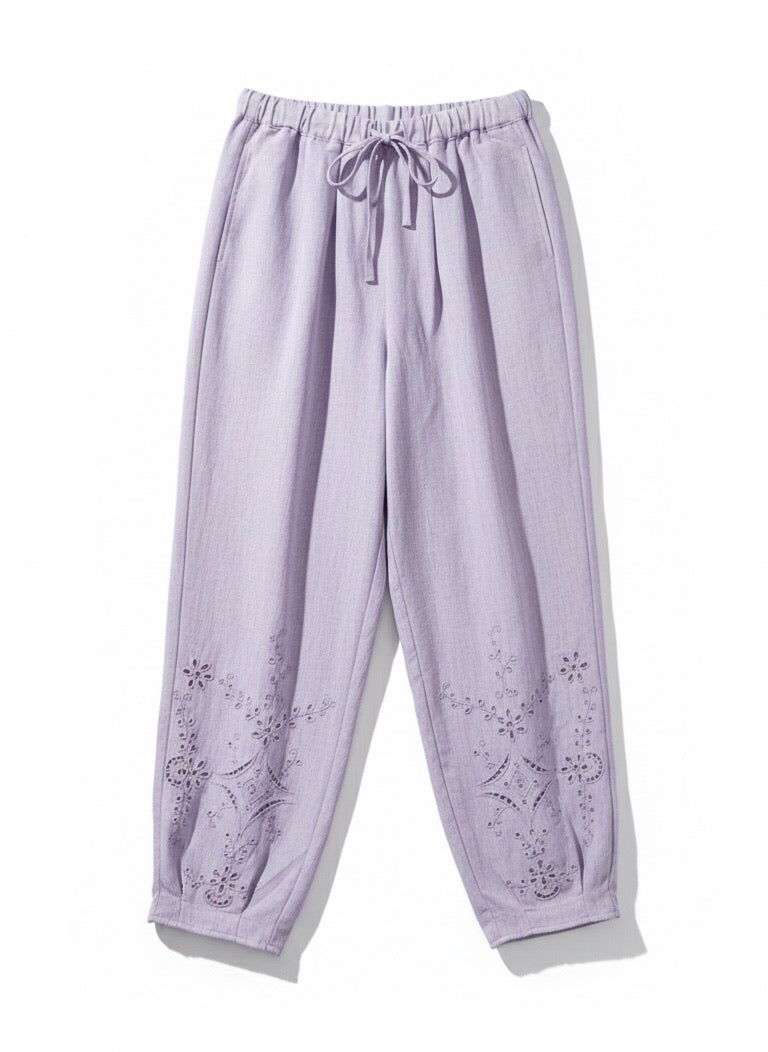 PANTALON BRODÉE SOLÈNE