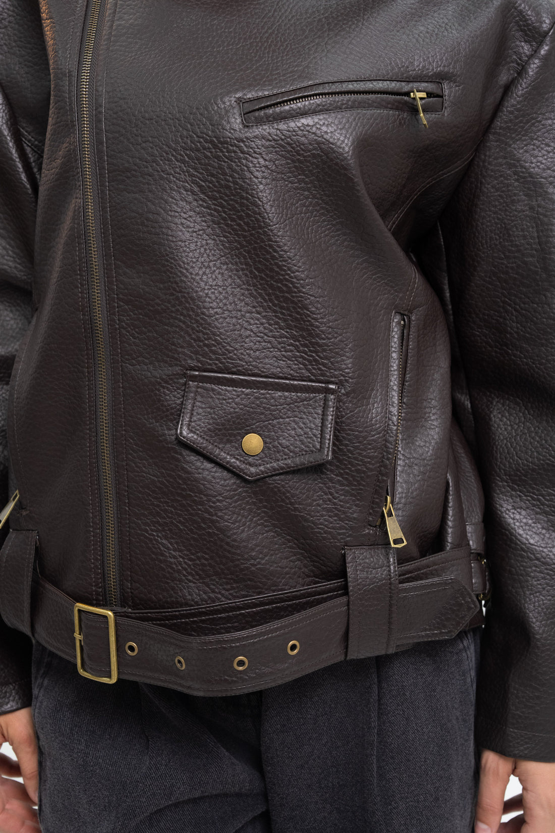VESTE SIMILICUIR LARISSA
