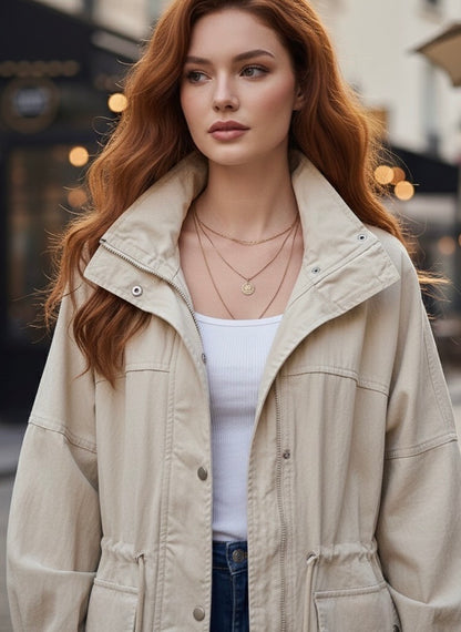 VESTE SAHARIENNE COLORÉE ANÄIS