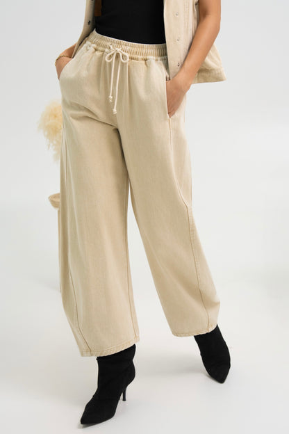 PANTALON EN JEANS ROMANCE