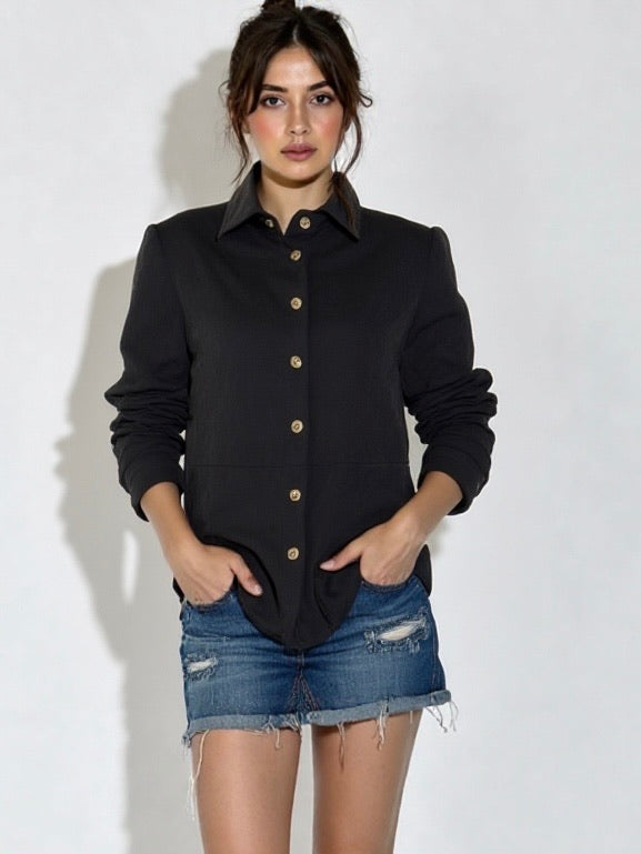 CHEMISE SUÉDINE THALYA