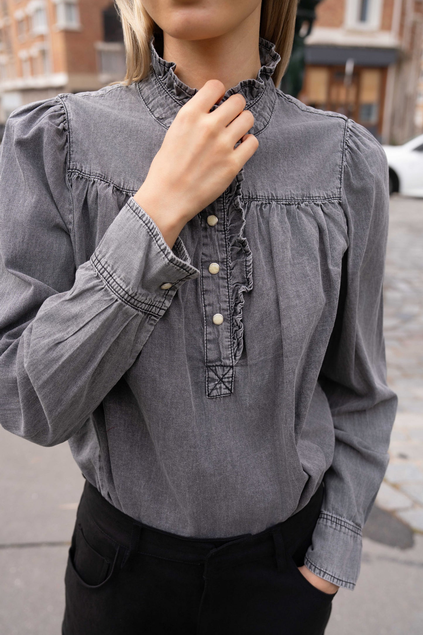 BLOUSE DENIM TYANNA