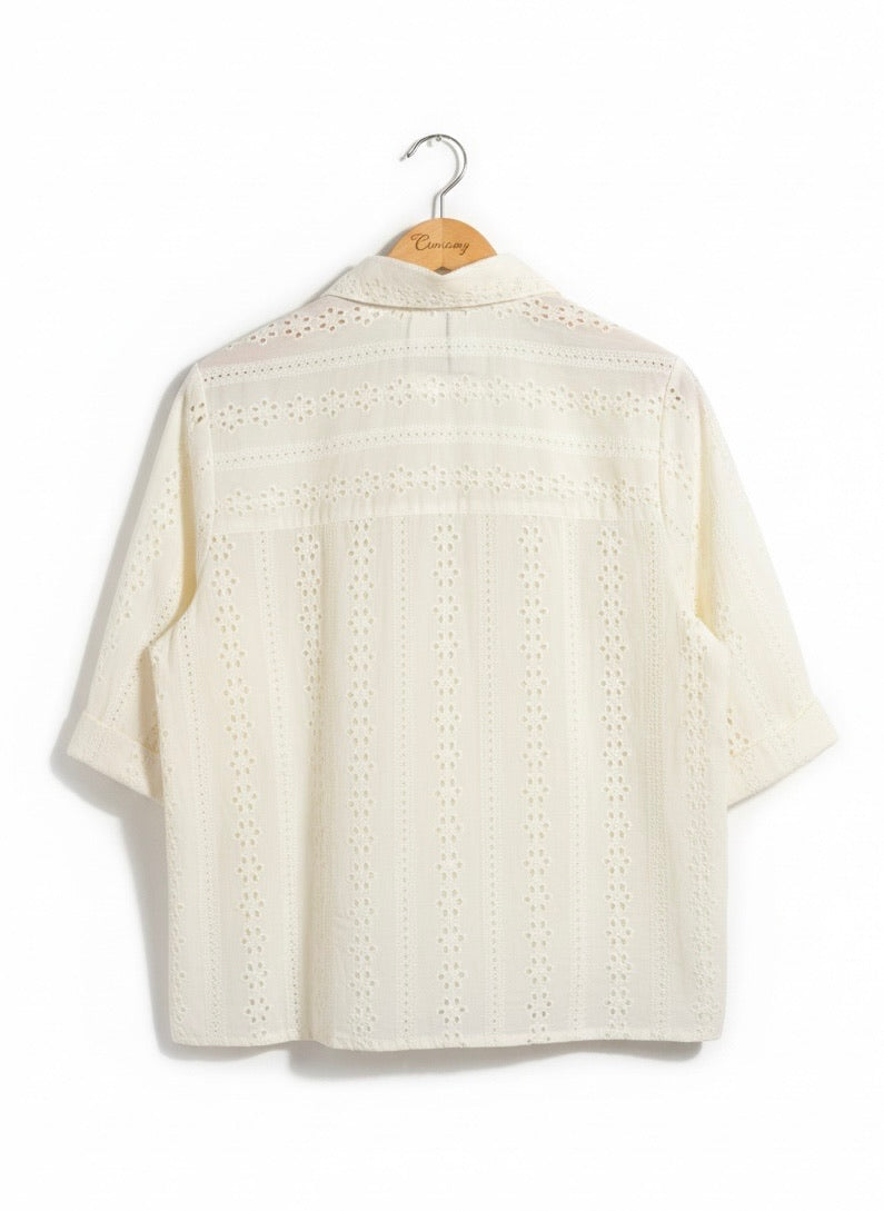 CHEMISE DENTELLE ANGLAISE AGATHE