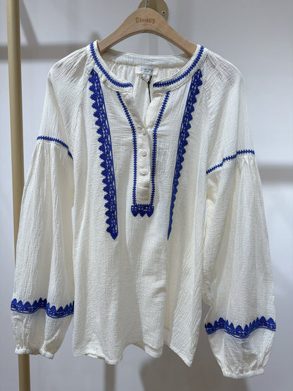 BLOUSE BOHÈME COTON IVONA
