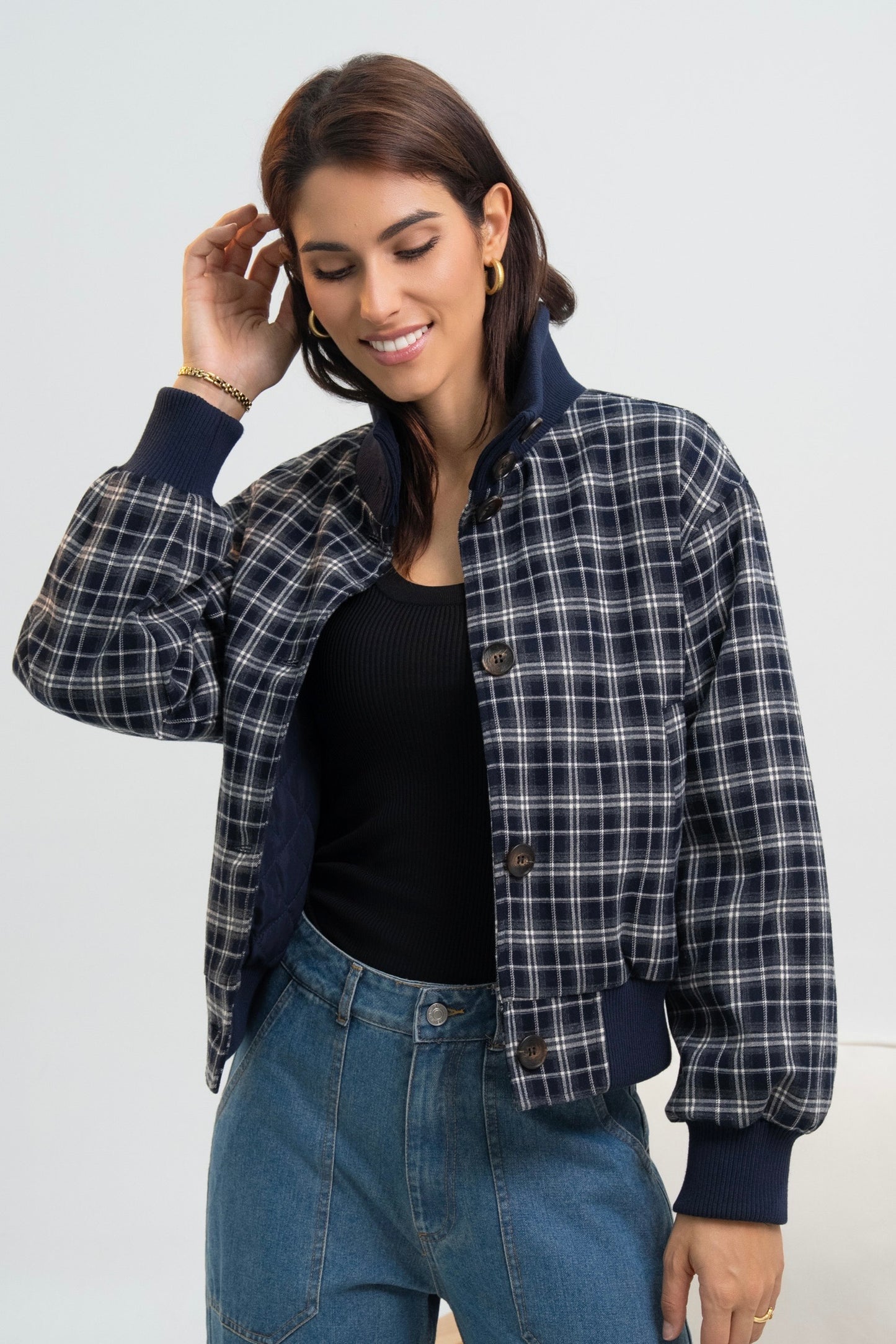 BLOUSON A CARREAUX NOÉLIE