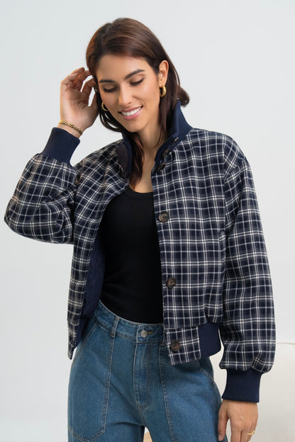 BLOUSON A CARREAUX NOÉLIE