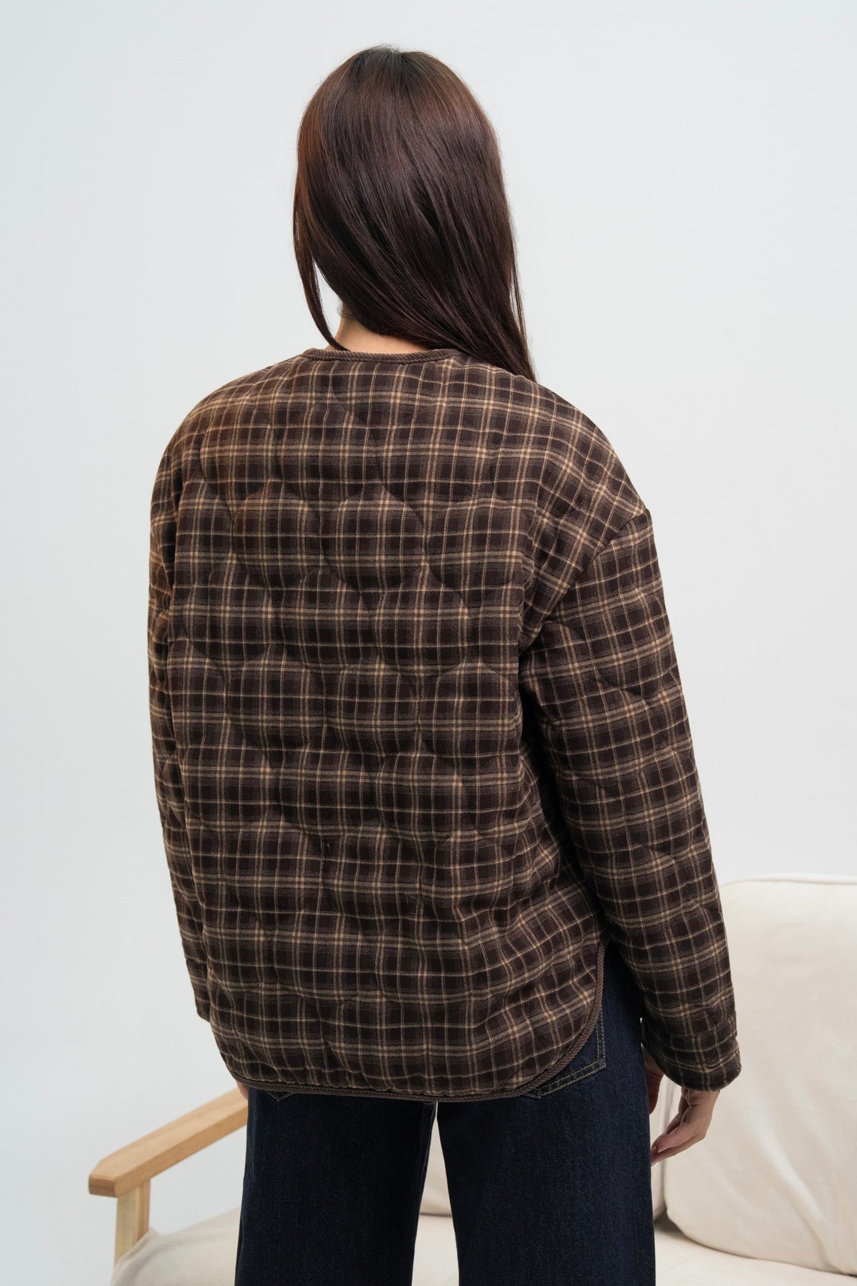 BLOUSON A CARREAUX VICKY