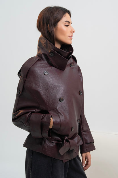 VESTE SIMILICUIR CATHRINE