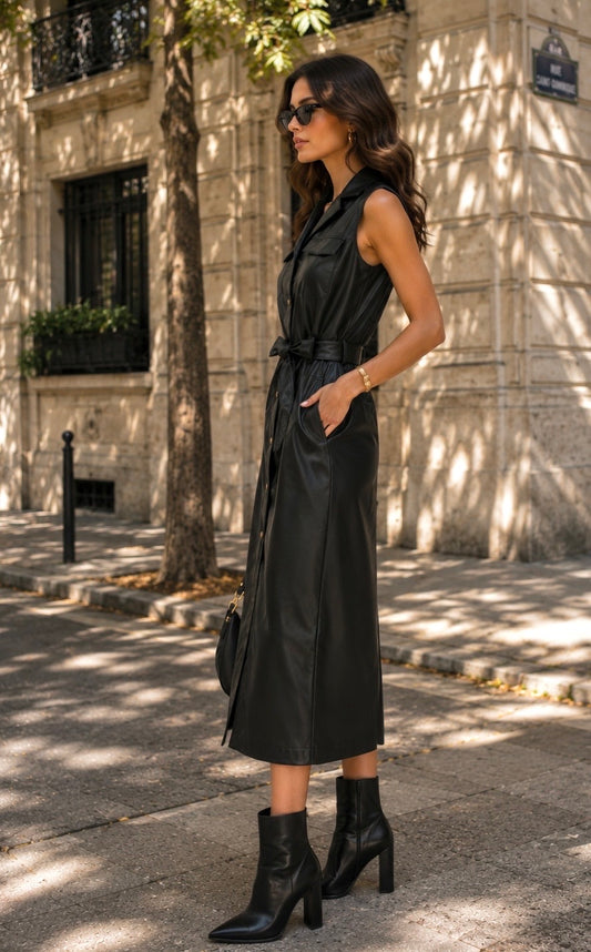 ROBE SIMILICUIR SÉRÉNA