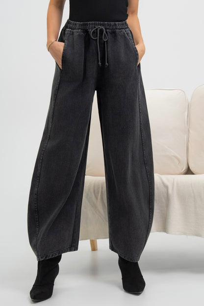 PANTALON EN JEANS ROMANCE
