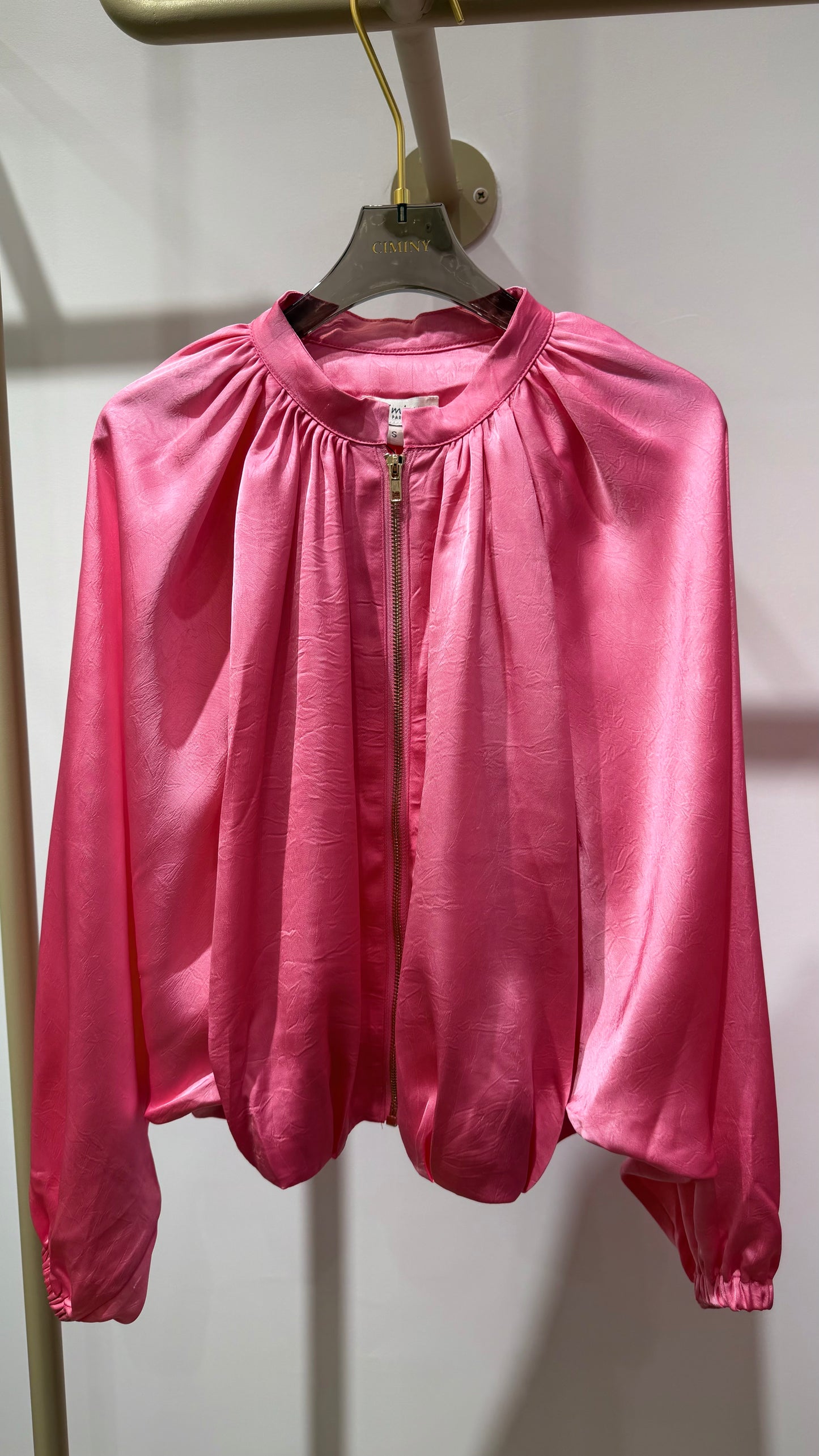 GILET VESTE SATIN BALLONNE BARBARA