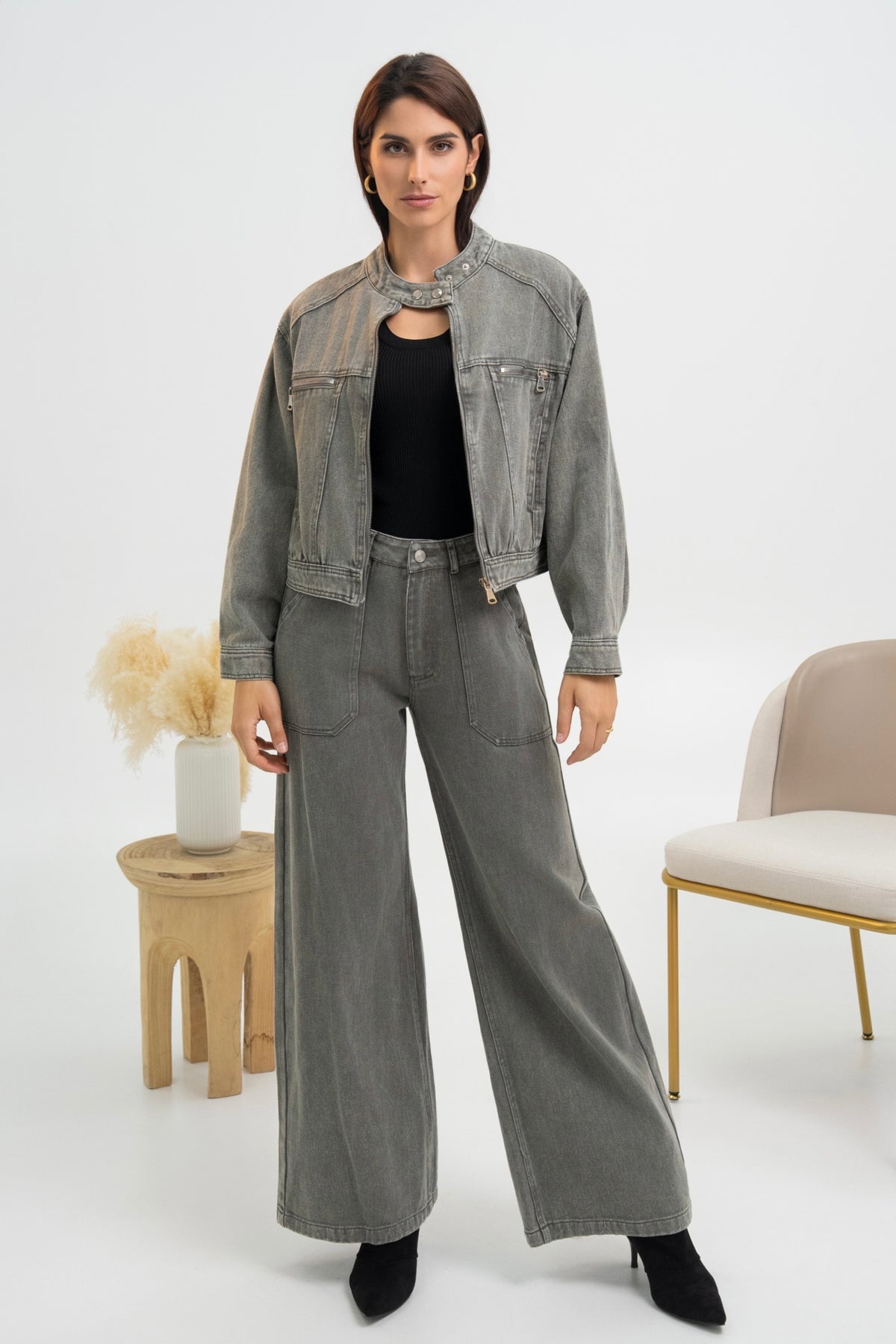 PANTALON LARGE DENIM SERENA
