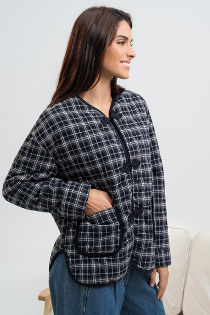 BLOUSON A CARREAUX VICKY