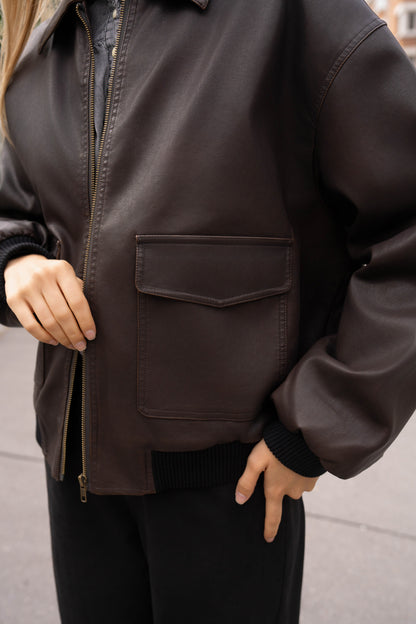 BLOUSON SIMILICUIR THAÏS