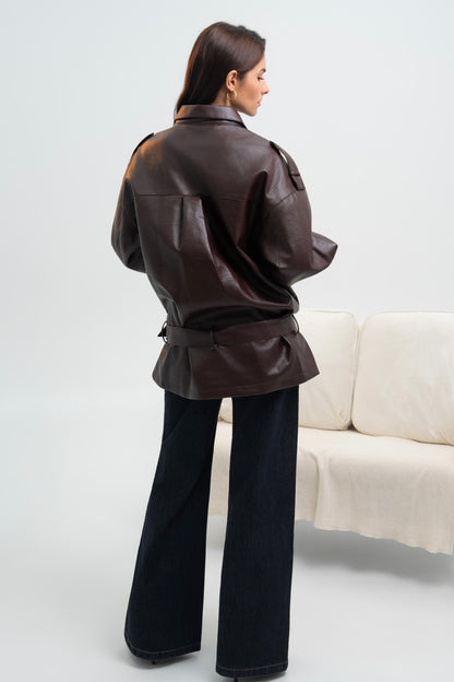 VESTE SIMILICUIR FIONA
