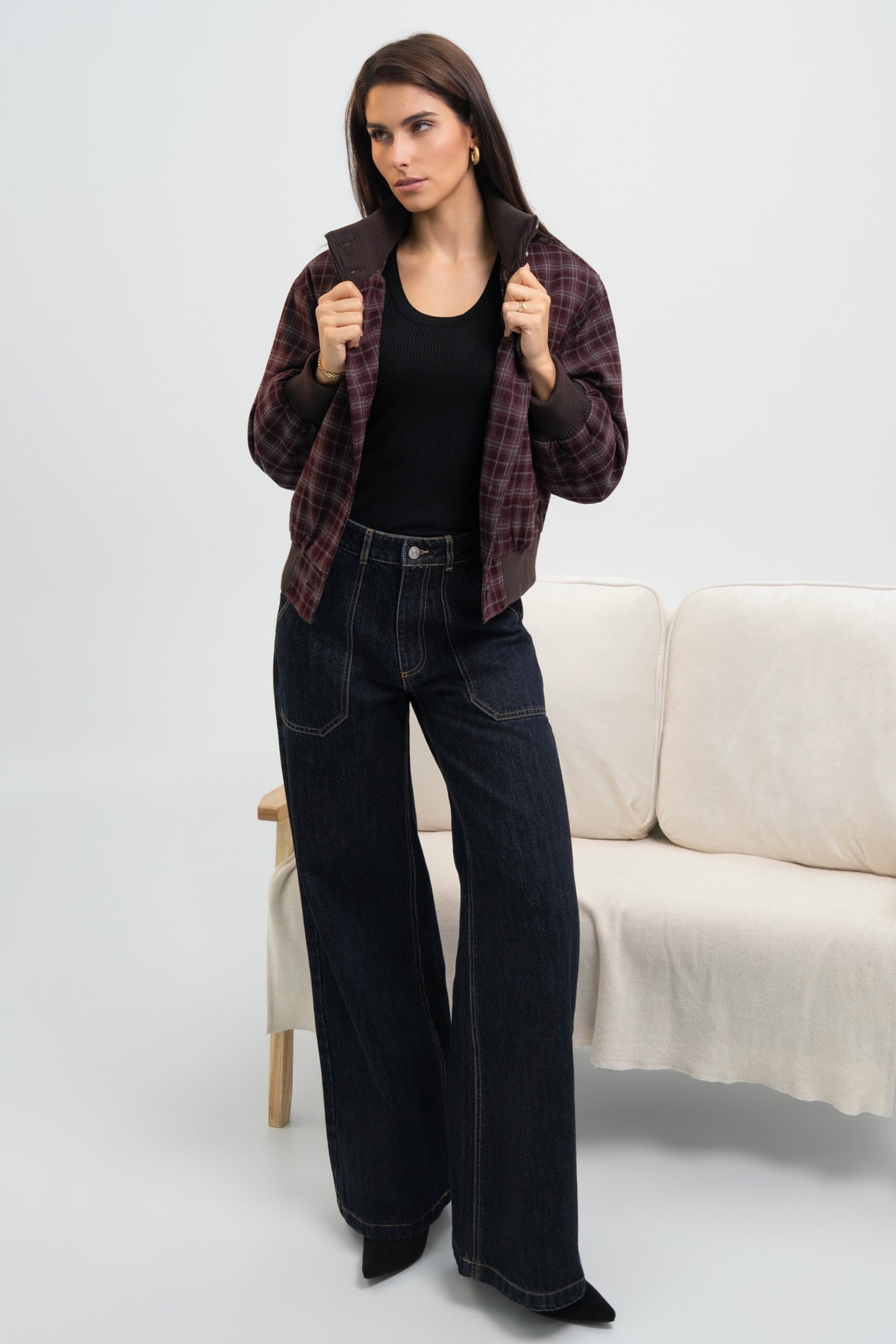 BLOUSON A CARREAUX NOÉLIE